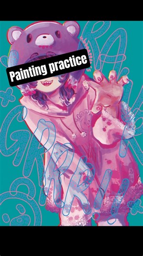 Design & digital painting practice in Procreate 🎨 #art #イラスト #speedpaint #kawaiiart