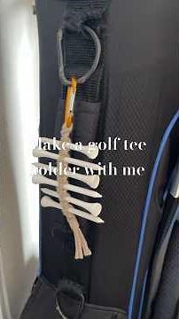 Make a Golf Tee Holder With Me #macrametutorial #golfaccessories #handmadegifts
