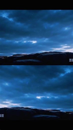 基础参数 时长：15秒 | 分辨率：4K60帧 | 画幅：16:9横屏 | 风格：东方仙侠电影质感 | 运镜：全流程动态镜头驱动 分镜头脚本 00:00-00:04（4秒） 镜头动作：高空航拍视角垂直俯冲，穿过翻涌云海抵达荒古崖壁前，镜头急停后缓慢下沉，最终转为低角度仰拍。画面内容：混沌虚空里突然迸射出万千银金交织的灵光粒子，像星河倾泻、流萤归巢般盘旋汇聚，在朦胧光尘中勾勒出一位身着素白