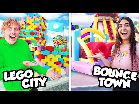 Last to leave LEGO vs BOUNCE house city Wins $10,000!