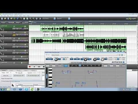 Acoustica Mixcraft 5.2 - How To Sound Good Using AutoTune
