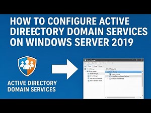 Windows Server 2019 Video Tutorials for Beginners: how to Setup Activitie Directory Domain Services