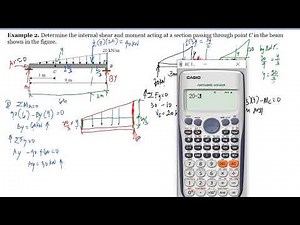Shear and Moment. Internal Loading at Specified Point Problem 2 (New link at the description)