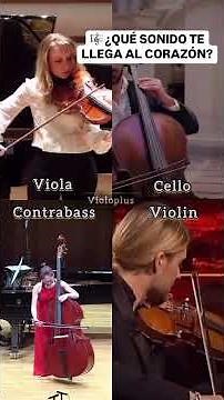 🎻 CADA CUERDA TIENE SU VOZ\n\nEscuchar violín, viola, cello y contrabajo juntos ayuda a entender que…