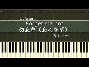 勿忘草 - 忘れな草 - ピアノ - リヒナー