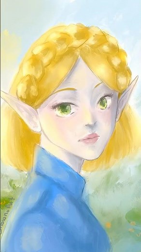 Digital Oil Painting on Procreate ✨ Drawing Zelda | Legend of Zelda Fan Art