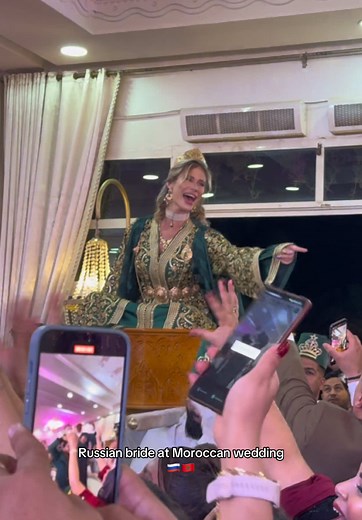 Russian Bride Joins Vibrant Moroccan Wedding Celebration