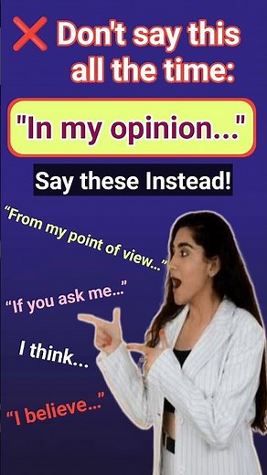 4 Other Ways To say "In My Opinion" I Learn Smart English Phrases! #englishlesson