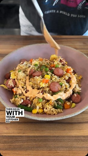 148K views · 2.4K reactions | What’s for dinner? This quick and easy Hot Dog Fried Rice  If it’s one of those nights where you’d like to be in the kitchen 15 minutes max, this plate of rice, veggies, and hot diggity dogs is the dinner of dreams. Don’t overthink it and keep it super simple for tonight—you deserve it  Click the link in @allrecipes bio for the full recipe ⬆️ : @nicolemcmom #easyrecipes #friedrice #quickandeasy | Allrecipes | Facebook