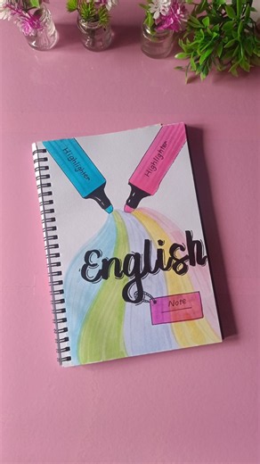 Creative front page design english #coverpage #frontpage #shorts