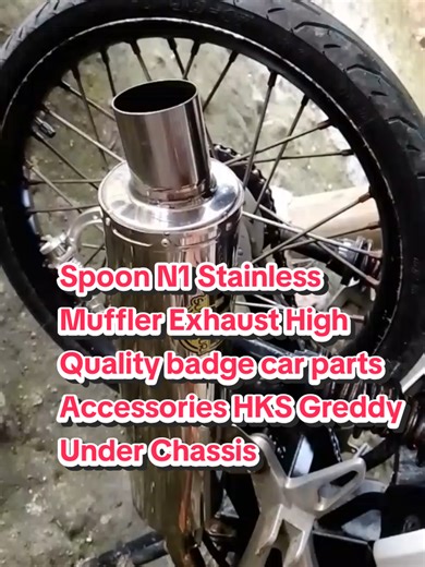 Spoon N1 Stainless Muffler Exhaust High Quality badge car parts Accessories HKS Greddy Under Chassis#spoonn1stainlessmufler#muflerexhaust#spoonn1stainless#fyppppppppppppppppppppppp