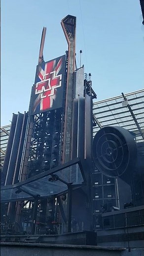 Rammstein intro flag & anthem, Coventry live June 2022