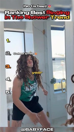 Ranking Best Singing In The Shower Trend #shortsviral #ranking #tiktok