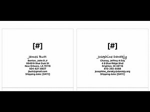 Creating Shipping Labels with Mail Merge from a CSV File: A Step-by-Step Tutorial