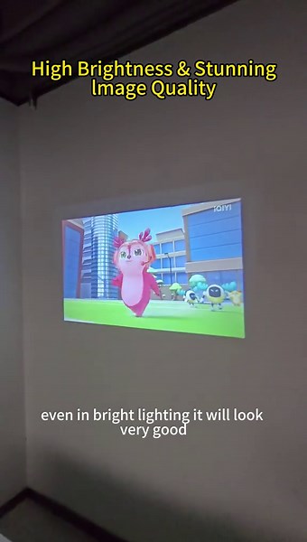 Still using TV? Try this small projector that can rotate 360 ​​degrees! #fyp #projector #miniprojector #hometheater #smartprojector