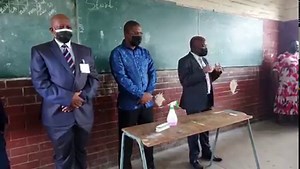 KwaZulu-Natal Premier Sihle Zikalala accompanied by Education MEC Kwazi Mshengu, visited UMlazi Commercial High School to monitor the progress of National Senior Examinations under way. #GrowingKZNTogether | KwaZulu-Natal Provincial Government