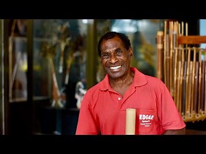 Vanuatu Traditional Music (Live Bamboo Flute Playing) - Edgar @ Vanuatu Cultural Center