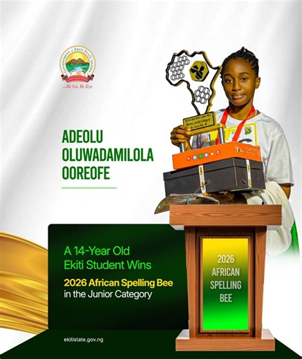 14-year-old Ooreofe wins 2026 African Spelling Bee- Freshangle News