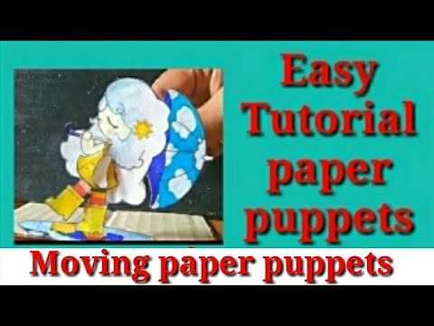 ⛅ (6)How I Make Moving Paper Doll ⛅ paper puppets tutorial by ‪@SREE_ART‬