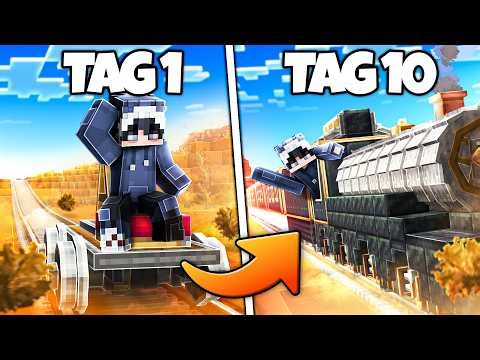 Can I survive 10 DAYS on a TRAIN in Minecraft?