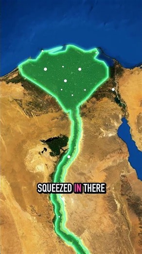 Why Is Egypt So Empty? 95% Live on One Thin Line