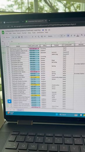 Here’s a master spreadsheet idea for keeping all your independent work tasks organized 😍 would you like to get a copy? Comment TASK BOXES & I’ll send you a link to all the info plus a 🔗 to see the spreadsheet! #taskboxes | Positively Learning