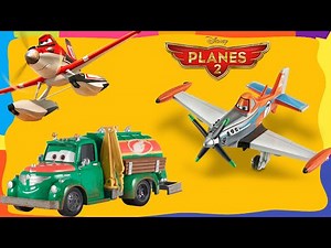 Disney Planes 2 Fire and Rescue Toys Unboxing Firefighter Dusty | Supercharged Dusty