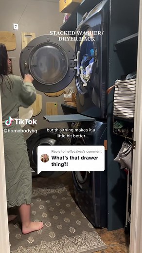 DIY Stacked Washer Dryer Cabinet Ideas