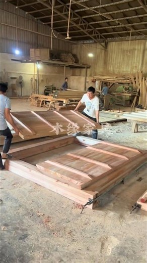 Begonia Wood Gate Making | Traditional Craftsmanship Meets Strength #woodendoor #ubdiy #viralvideo