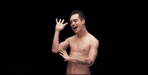 Brendon Urie gets naked for latest Panic! at the Disco video