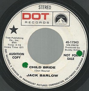 Jack Barlow – Child Bride (1970, Vinyl)