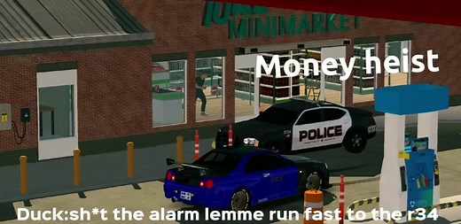 Busted in Car Parking Multiplayer: Heist Gone Wrong