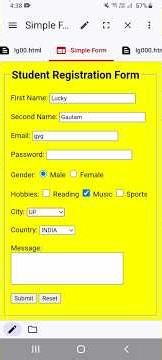 it is form code in HTML #codingwithlucky #coding
