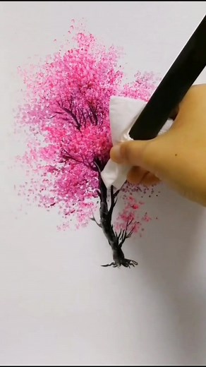 How to Draw a Beautiful Tree Easily