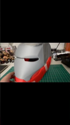 Part 1 of a working Iron Man mask #ironman #trending #fyp #diy #marvel #3dprinting