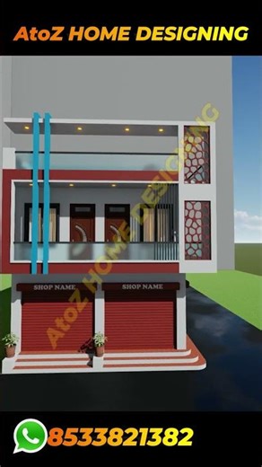 Corner Shop with House Plan || Duplex House || Dukan Ka Naksha