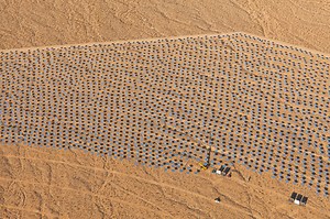 ivanpah amidst 19M acres dedicated to solar energy production in mojave desert