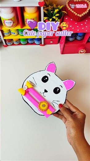 DIY cardboard easy paper cutter craft idea ✨💜