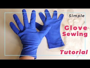 Simple glove sewing from a T-shirt and a home sewing machine