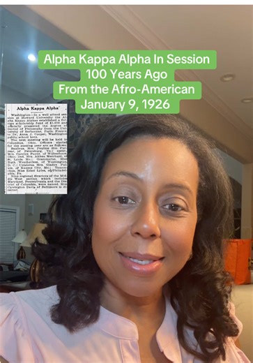 I came across this article in the Baltimore Afro-American from January 9, 1926, and as a proud member of Alpha Kappa Alpha Sorority, Incorporated, I couldn’t keep this to myself 💗💚 Nearly 100 years ago, AKA was already doing the work, establishing scholarship funds, uplifting Black women scholars, and honoring Dr. Anna Julia Cooper, a literal giant in Black feminist history. What also stands out to me are the differences between then and now. Back then, officers were identified by their Greek 