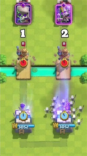 1elixer vs 3 elixer EVO🧪 #clashroyale #gaming #supercell