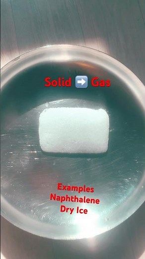 Process of Sublimation #sublimation #science #scienceexperiment