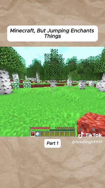 Minecraft, But Jumping Enchants Items Randomly!