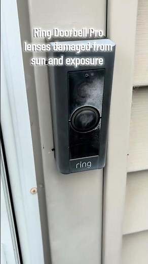 Ring Doorbell Pro Lenses Replacement Sun and Weather Damaged #diy #ringdoorbell
