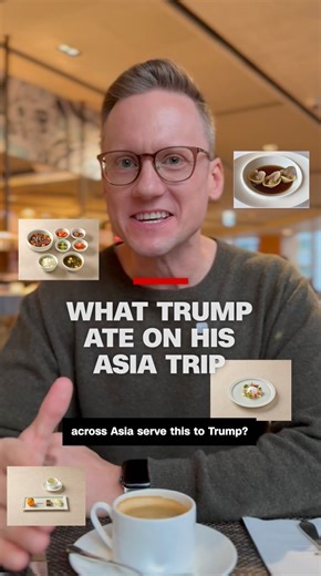 Food was front and center on Donald Trump's trip across Asia from US beef and rice to burger patties with ketchup. But as CNN's Will Ripley explains, the meals weren't exactly typical Asian. | CNN