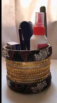 Turning waste into something beautiful ✨ DIY Pen Stand ♻️