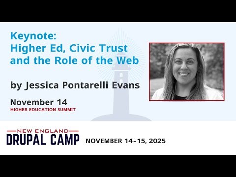 Summit Keynote: Higher Ed, Civic Trust and the Role of the Web