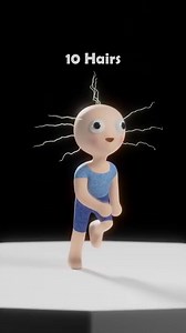 49K views · 595 reactions | Hair Simulation  #blender3d | 3d Blender Tutorial | Facebook