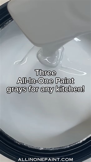ALL-IN-ONE Paint by Heirloom Traditions on Instagram: "Do you need a cool, warm or neutral gray for your kitchen? The elements in your kitchen that are staying….countertops, flooring and wall color typically all need to fall in the same temperature or pair with a neutral. Here are examples of each temperature in our grays. Comment FREE SAMPLE!"