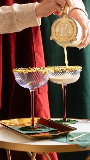 #LowCarb Pistachio White Chocolate #Martini Recipe: http://atkins.com/recipes/low-carb-pistachio-white-chocolate-martini 8.9g #NetCarbs 5.0g #Protein 23.3g Fat 10.1g #Fiber 404 Calories Ingredients: 1/3 cup (41g) raw shelled #pistachios 1/4 cup heavy cream 1/2 cup tap water 3 ounces Lily’s no sugar added #whitechocolate style chips 3 tablespoons #truvia sweet completed stevia-erythritol sweetener 3 tablespoons truvia sweet completed brown #stevia-erythritol sweetener 2 teaspoons (9g) unsalted bu